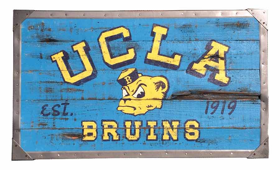 UCLA Bruins Retro Logo Banner Sign
